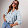 Jeanshemd mit Brusttaschen, Farbe: Hellblau, Ansicht 1