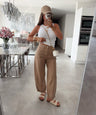 Jeans Aleno in Camel - Ballon-Schnitt in Denim-Optik, Farbe: Camel, Ansicht 1